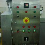 buttons of pasteurization system, GAL-ESh, vacuum packed meat